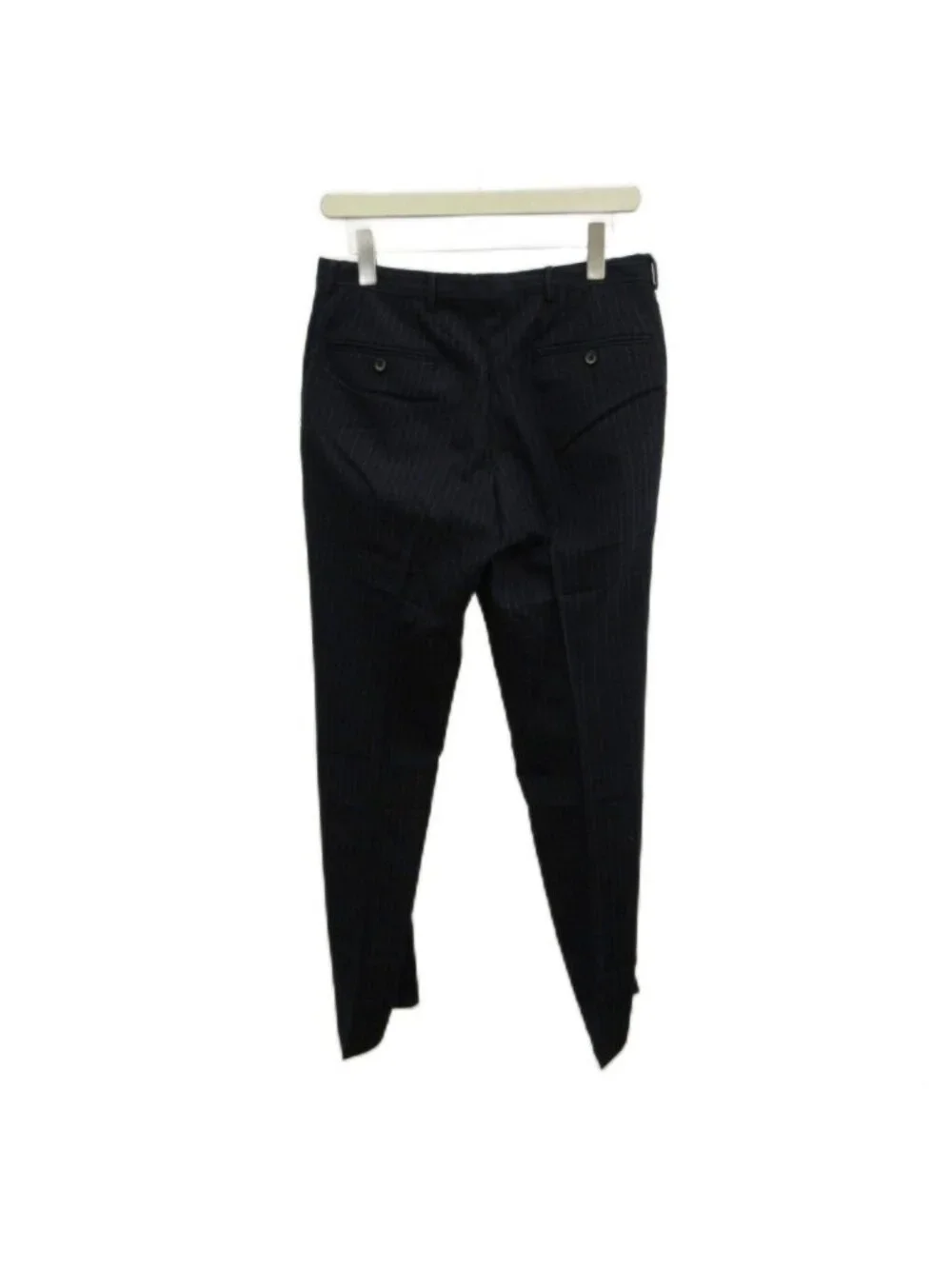 Gucci Single Suit Set Tailored Jacket Fully Lined Pants Trousers Stripe M Navy